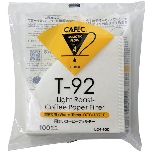 CAFEC Filterpapier Light Roast Coffee Cup 4, 100 Stück - Made in Japan - CA Händlerportal