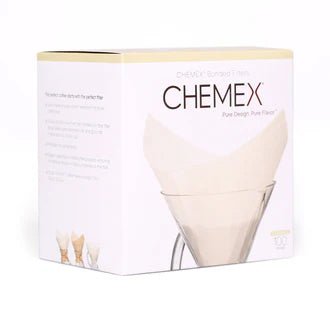 Chemex Papier Filter FS - 100 | weiß, quadratisch gefaltet | 6 - 10 Tassen - CA Händlerportal